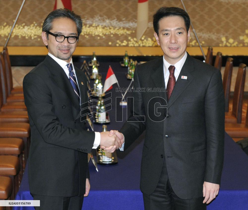 Indonesian foreign minister in Japan