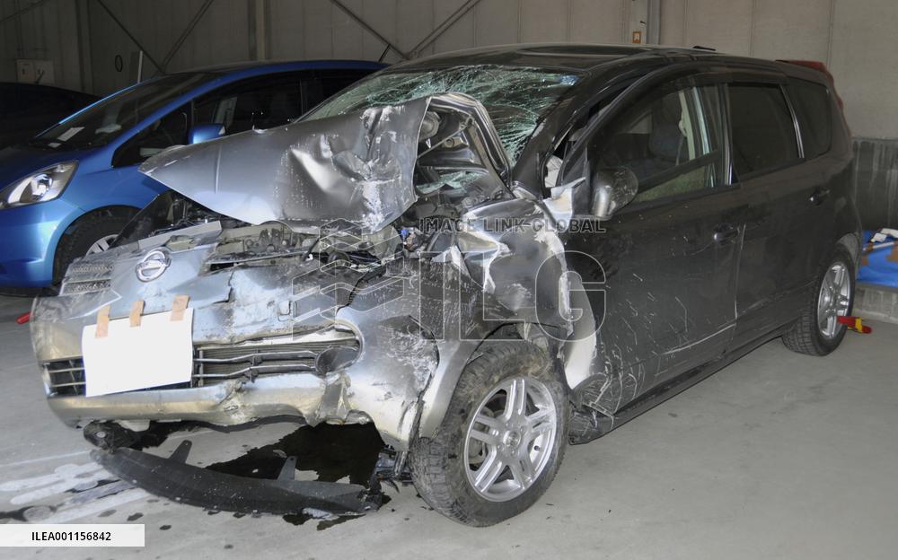 Teenager-driven car rams into wall