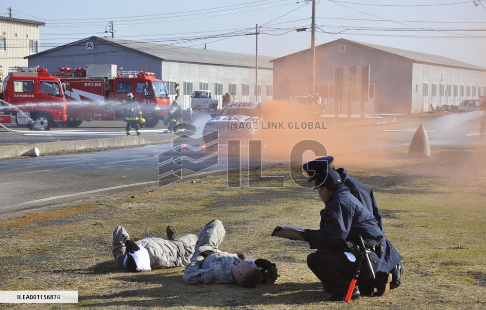 Japan-U.S. joint drill in Aomori Pref.