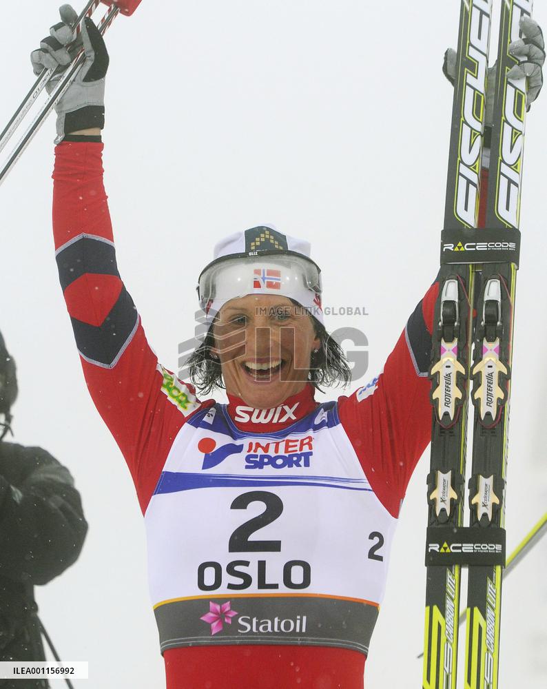 Bjoergen captures 2nd gold at Nordic world ski c'ships
