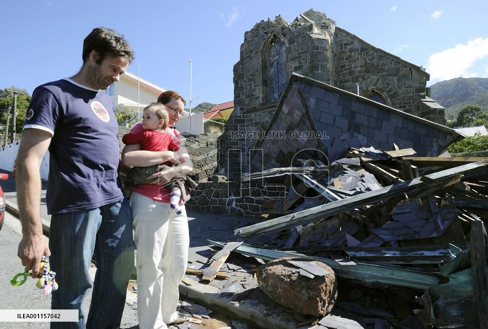 Quake aftermath in N.Z.