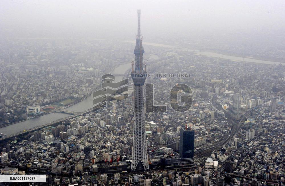 Tokyo Sky Tree tops 600 meters