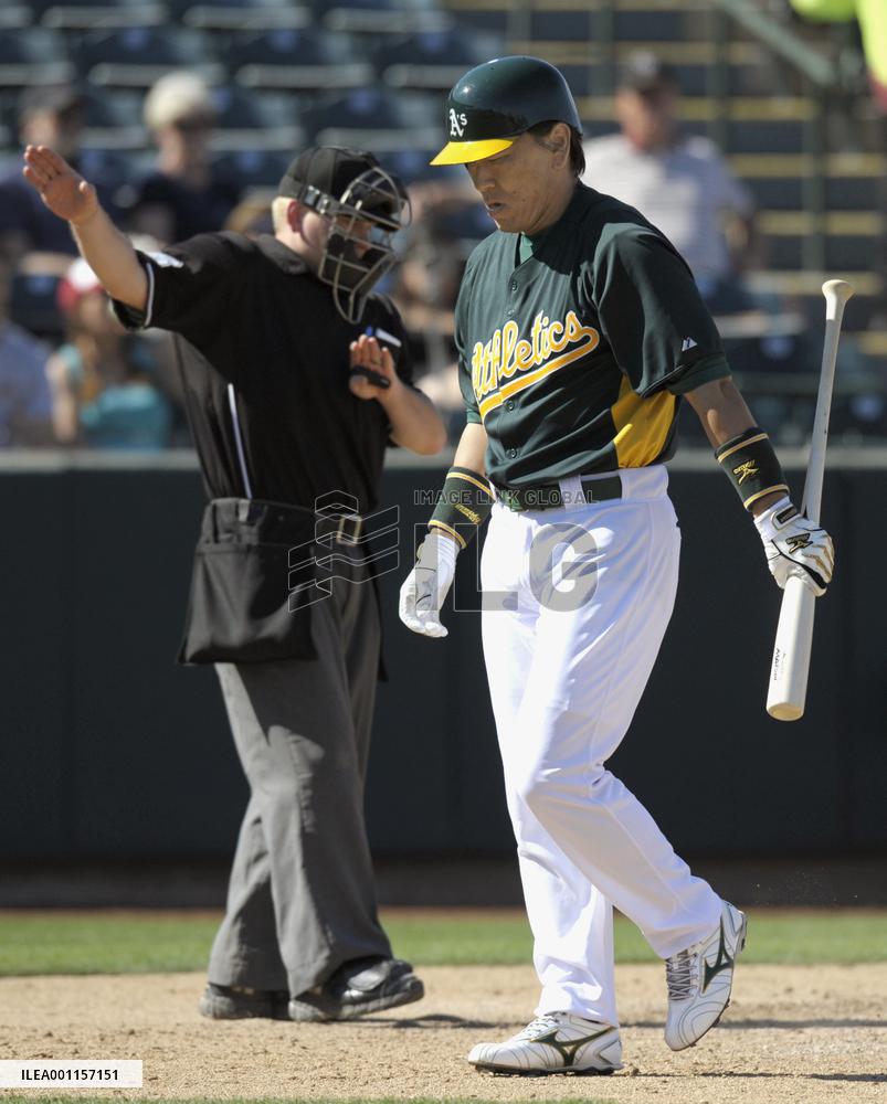 Matsui at spring training game