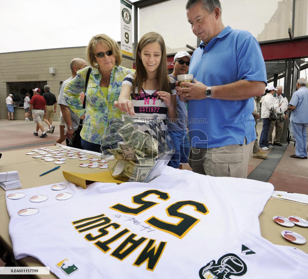Charity drive at MLB game