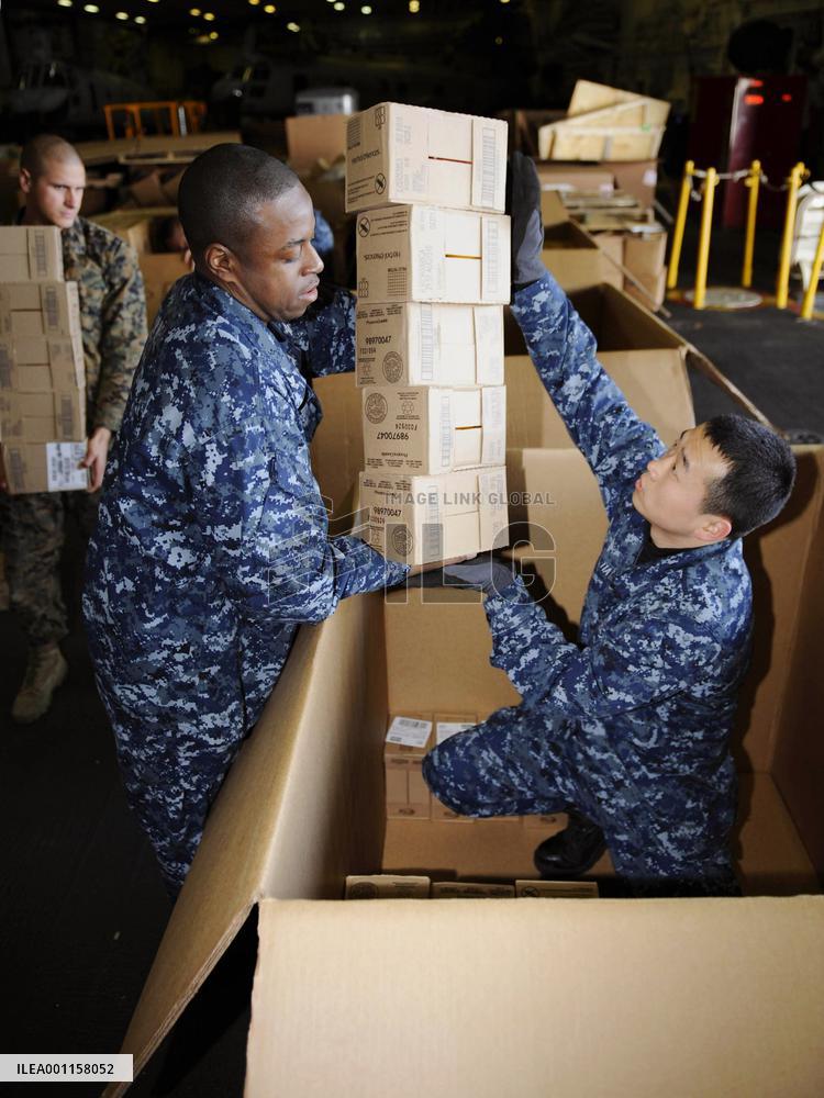 U.S. support for quake-hit Japan