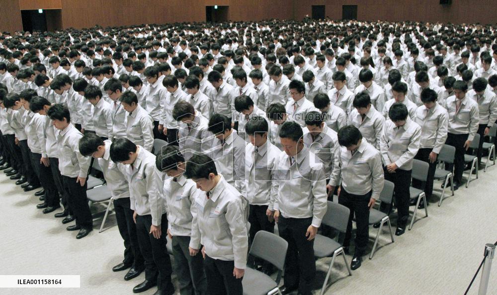 Toyota welcomes recruits