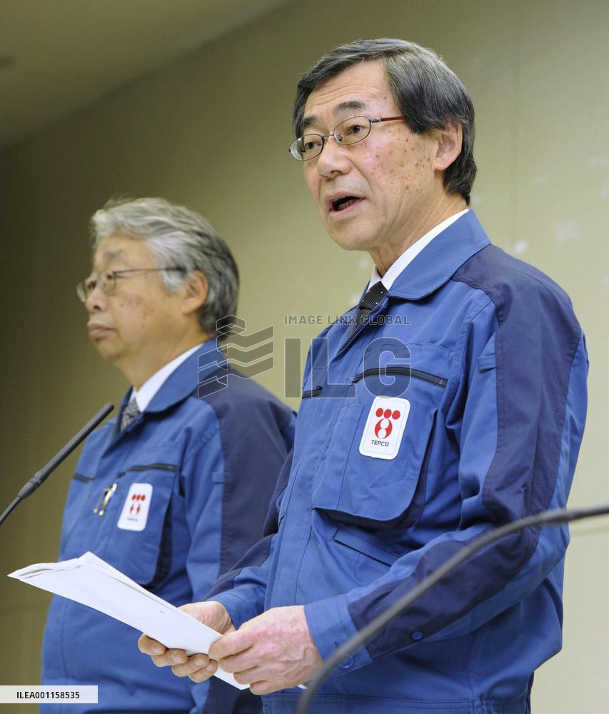 TEPCO president at press conference
