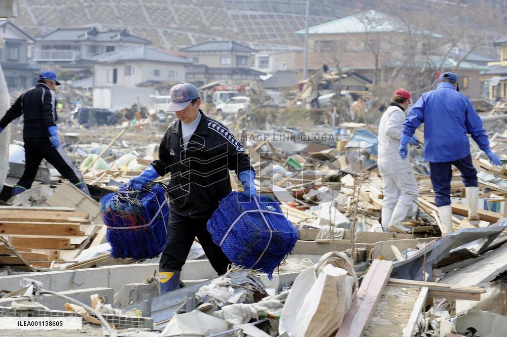 Reconstruction efforts in Ofunato