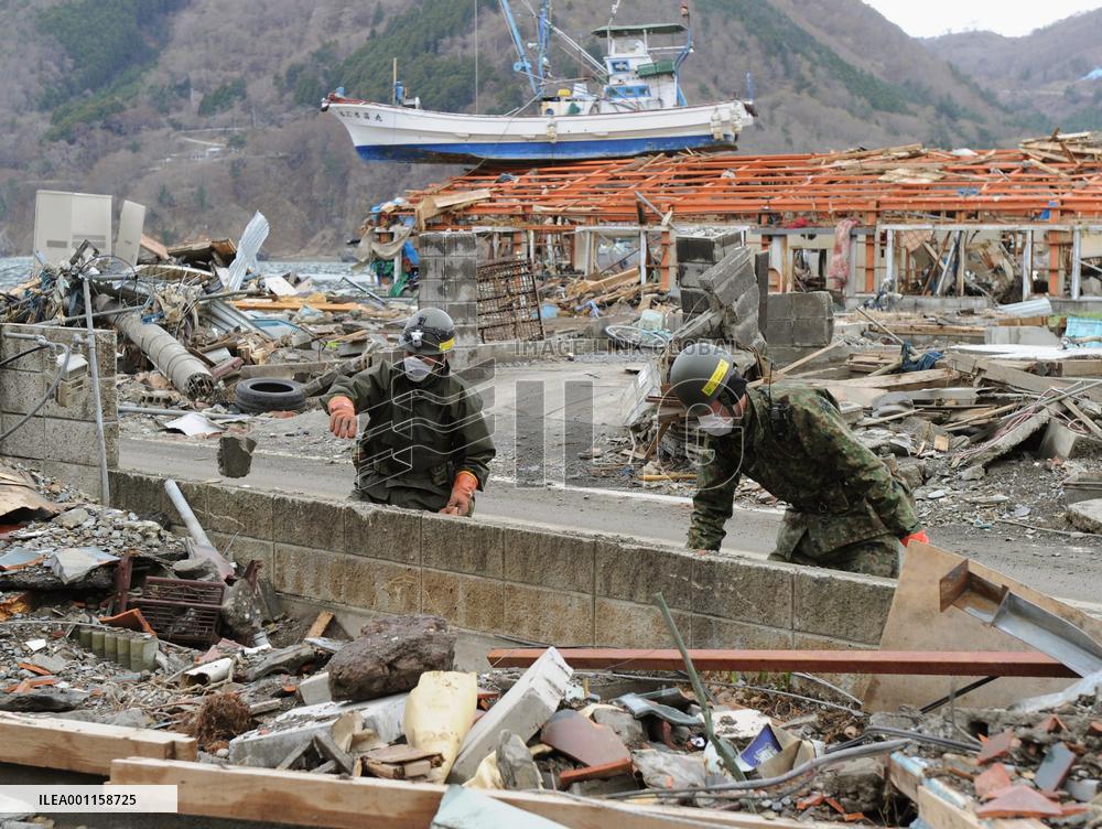 Recovery efforts in Onagawa