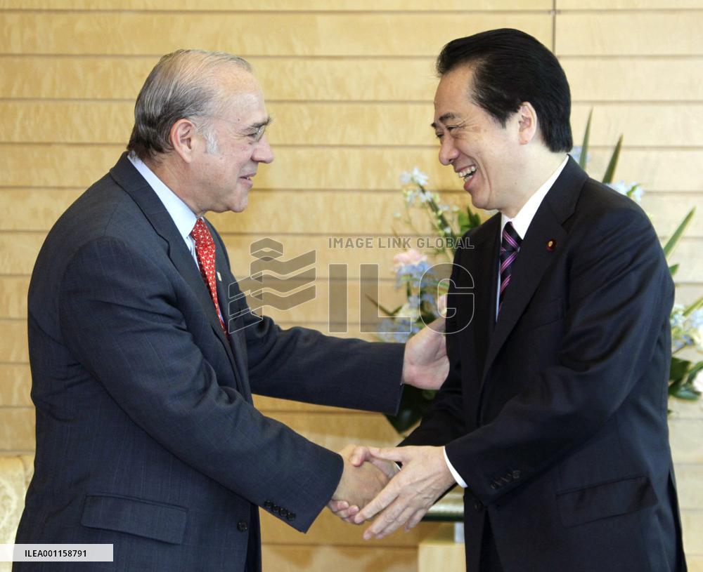 OECD head in Japan
