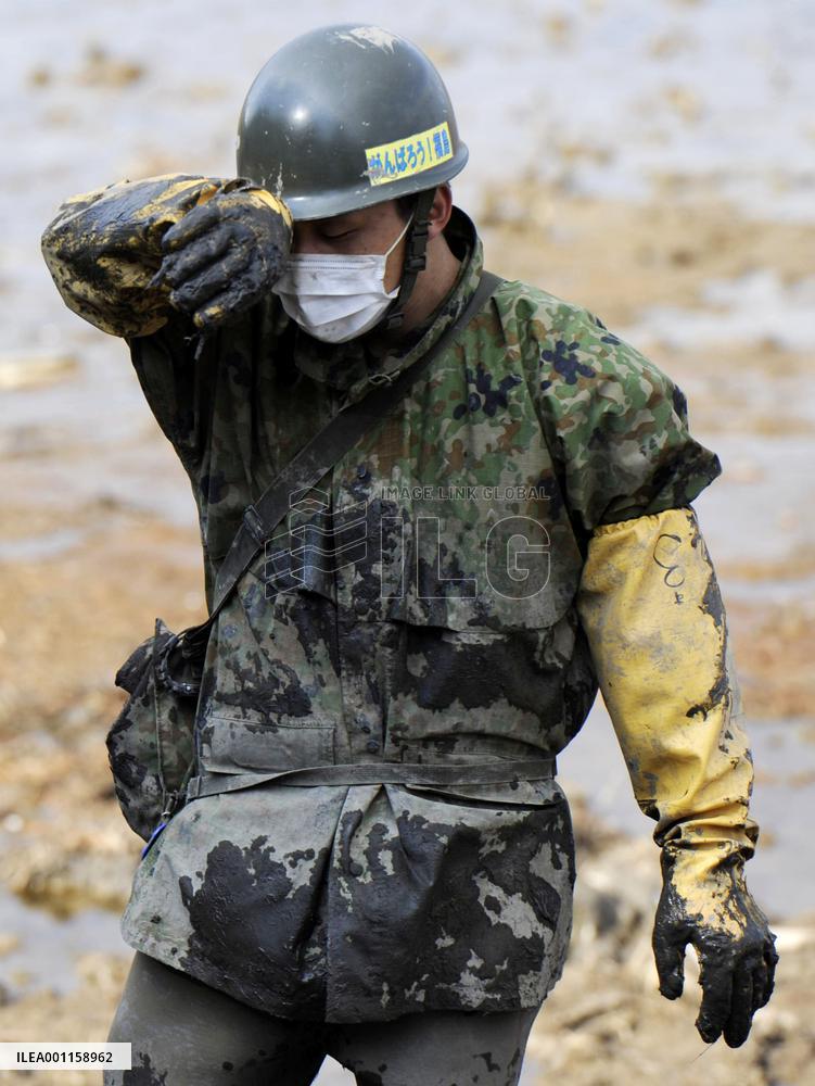 Search efforts in disaster-hit Minamisoma