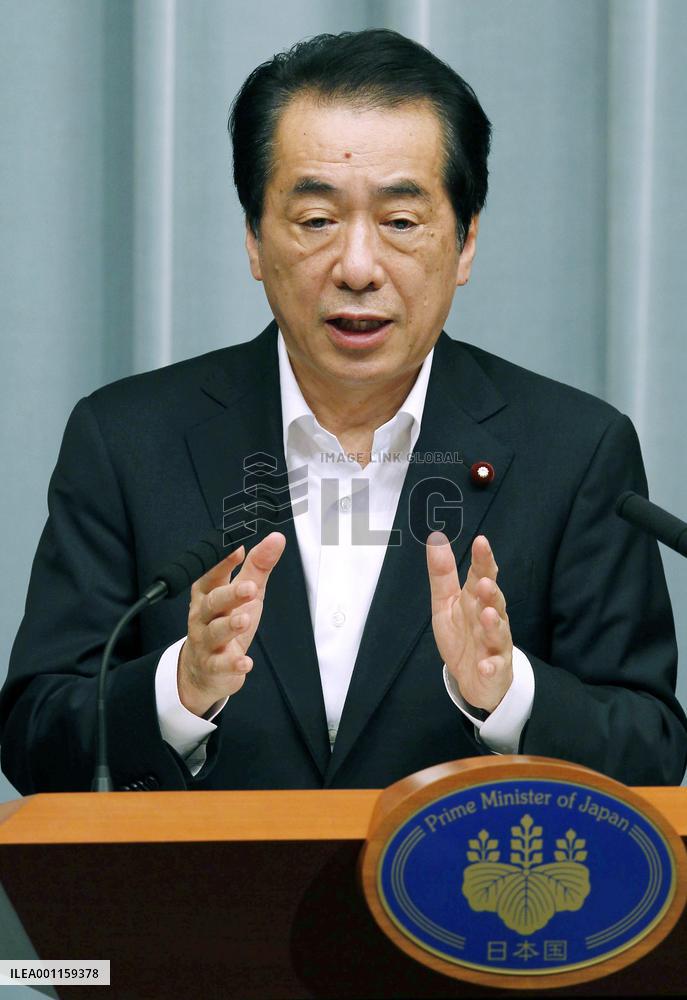 Kan at press conference