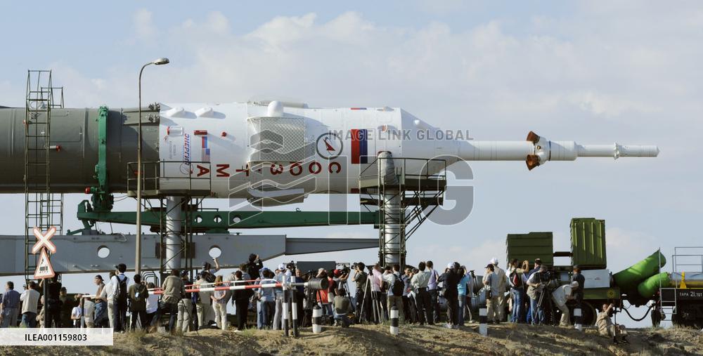 Soyuz at launch pad