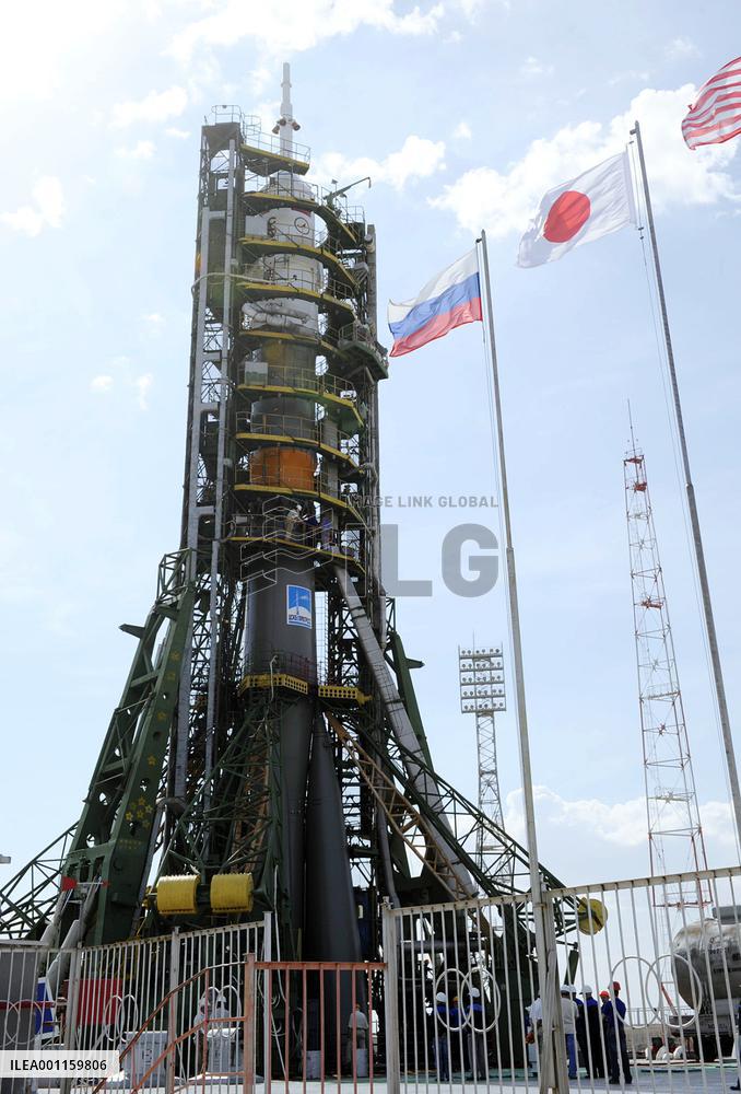 Soyuz at launch pad