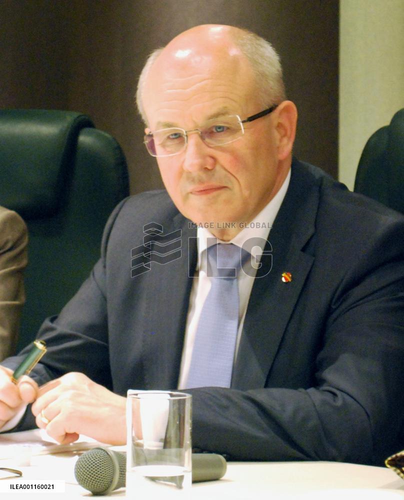 Germany's Kauder in press conference