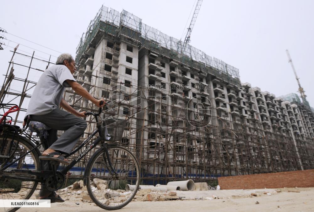 Apartment building under construction in Beijing