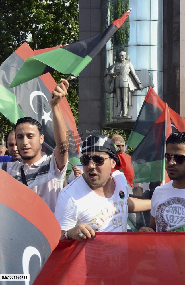 Anti-Gaddafi protests in Istanbul