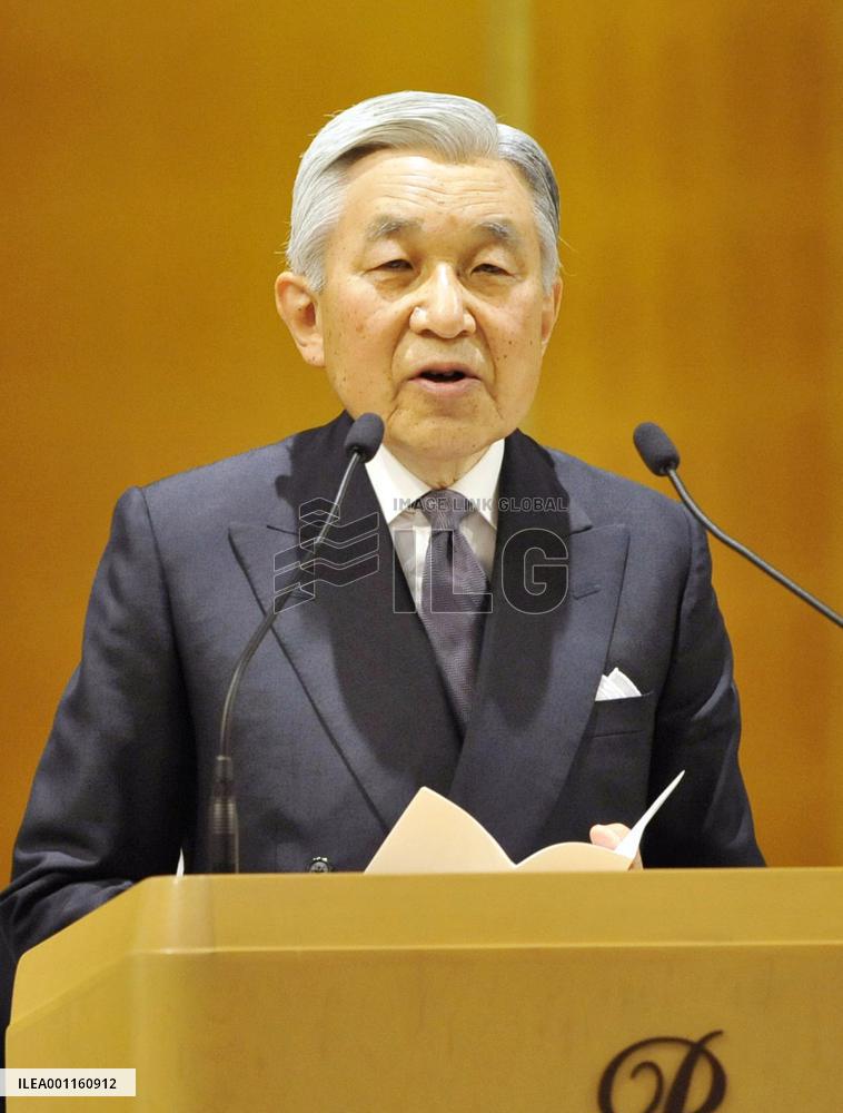 Emperor at 100th anniv. of JASA, JOC