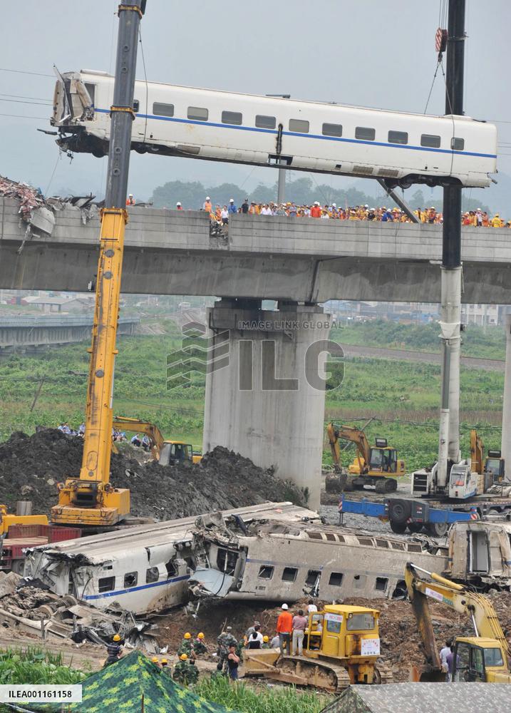 Bullet train collision in China