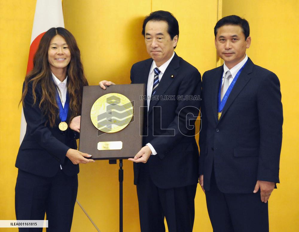 Nadeshiko Japan gets gov't honor