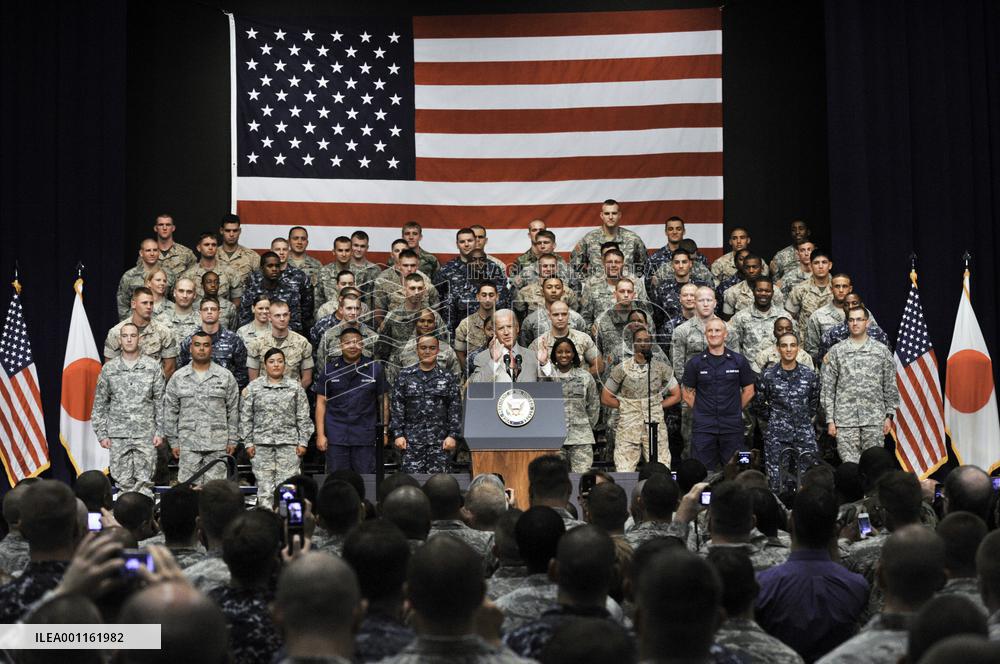 U.S. Vice President Biden at Yokota base