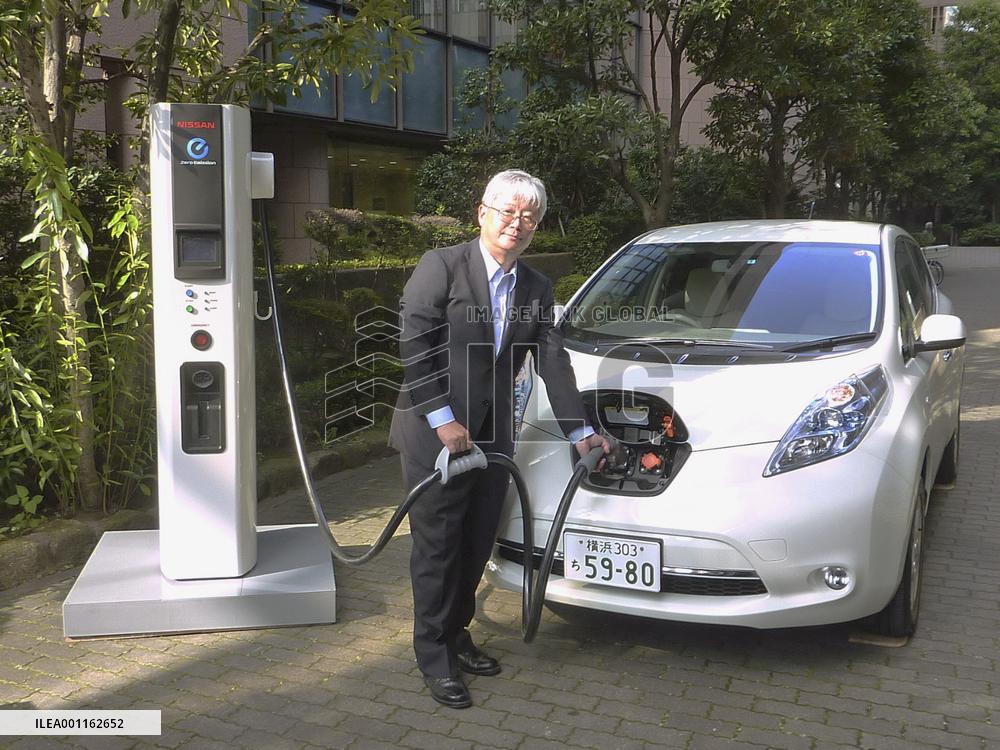 Nissan to launch smaller, cheaper EV charger