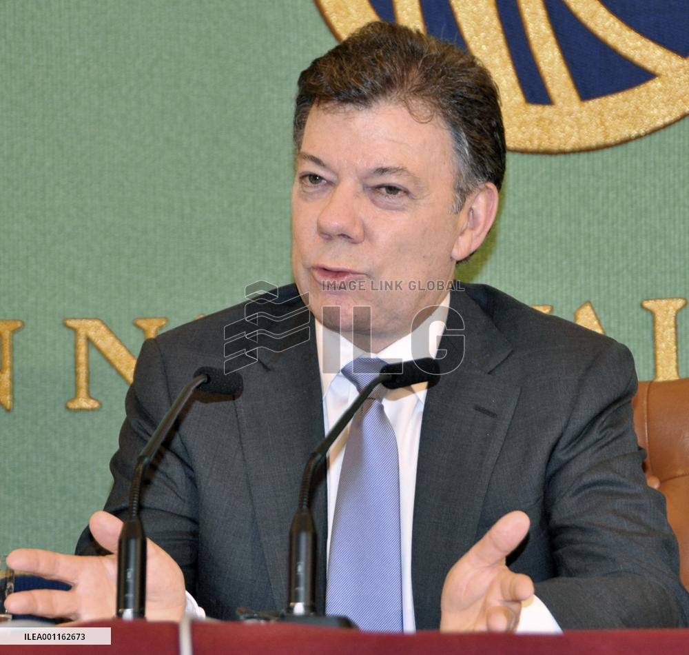 Colombian President Santos in Japan