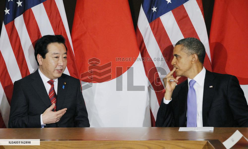Noda tells Obama Japan-U.S. alliance at core of diplomacy