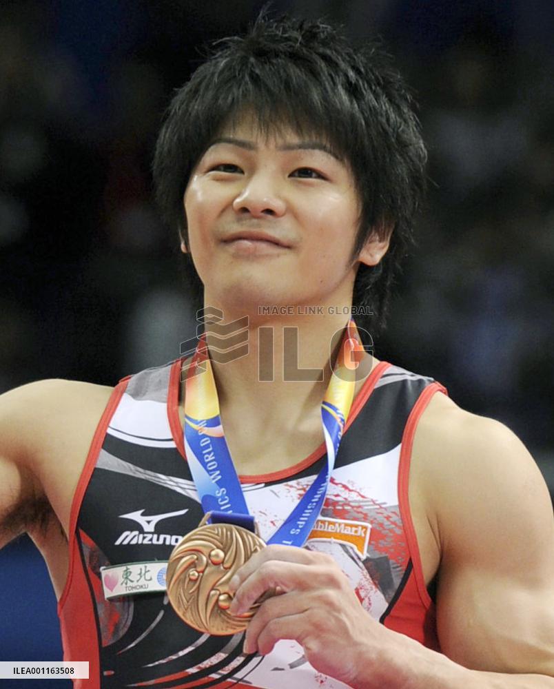 Japan's Yamamuro takes bronze in rings at worlds