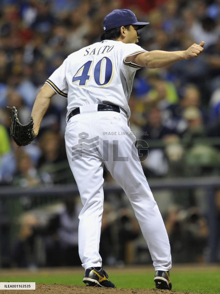 Brewers' Saito in loss vs Cards