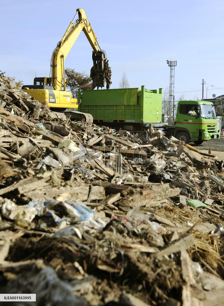 Debris transportation from quake-hit Miyako to Tokyo