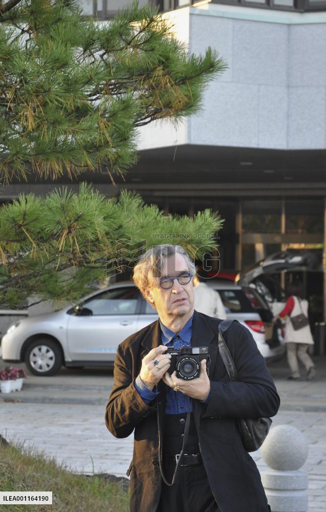 German film director Wenders in Fukushima Pref.