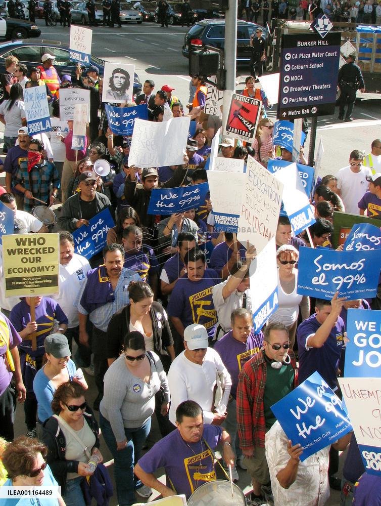 'Occupy' protests in Los Angeles