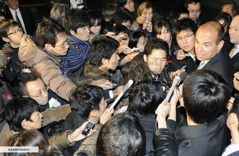 Ex-Olympus chief Woodford in Tokyo