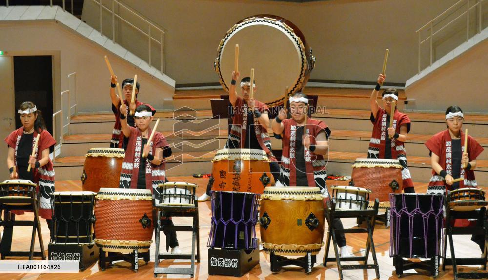 Sendai-based drum group performs in Berlin