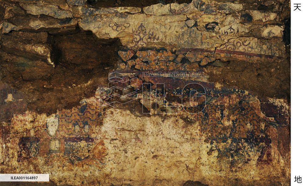 Murals of Okto-ri tomb in Nampho, N. Korea