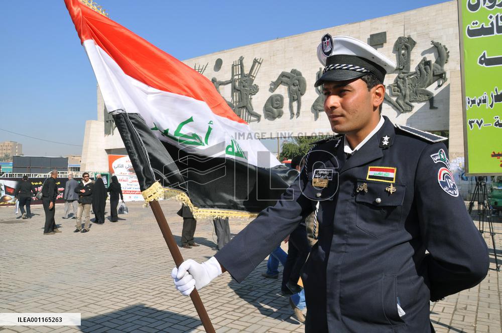 Police officer in Baghdad