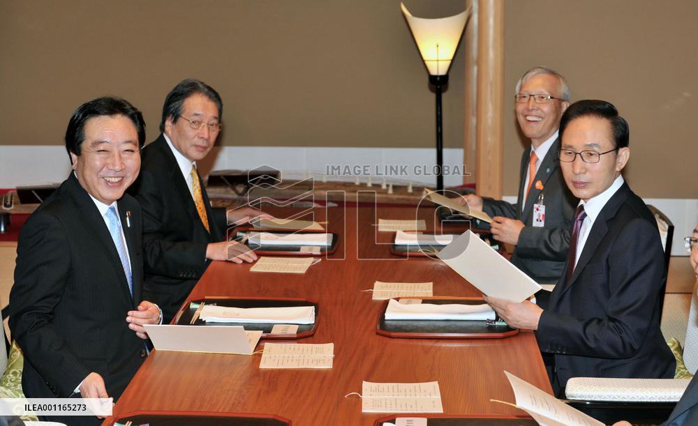 PM Noda, South Korean President Lee attend dinner in Kyoto