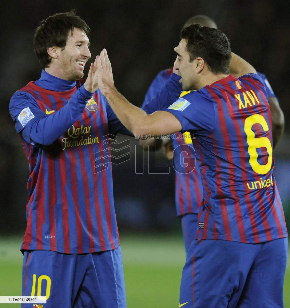 Barcelona's Messi, Xavi in Club World Cup final