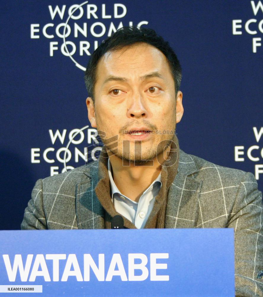 Japanese actor Watanabe in Davos