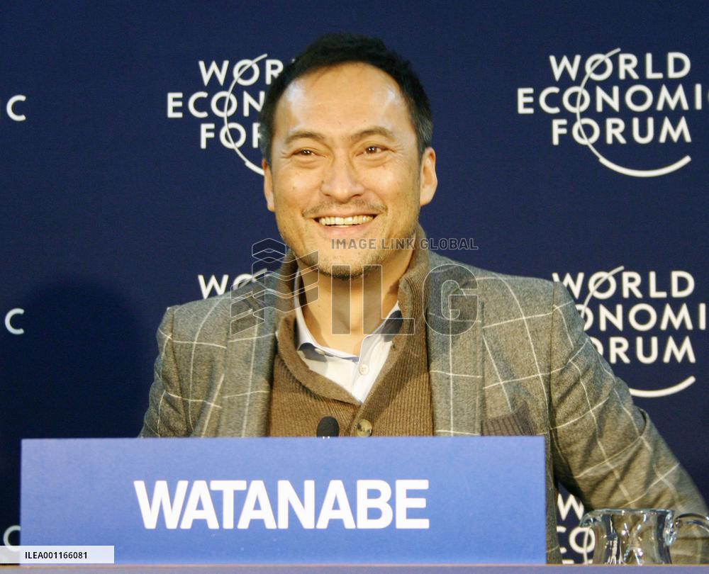 Japanese actor Watanabe in Davos