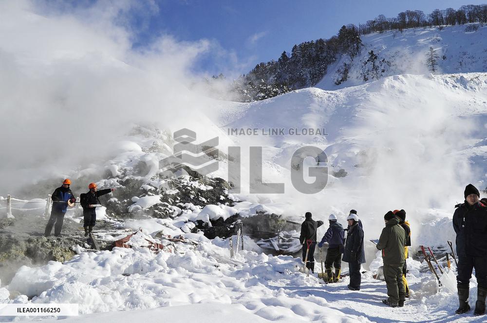 Avalanche in Akita