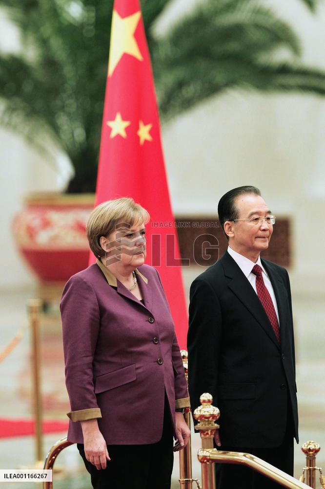 Wen, Merkel meet