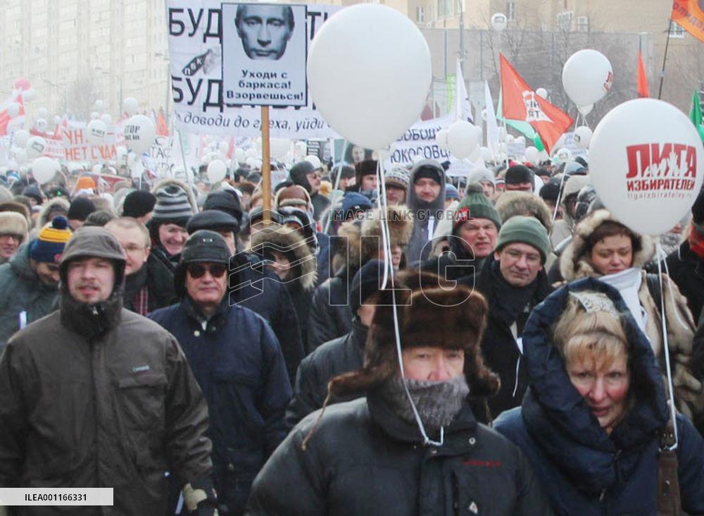 Anti-Putin protests in Moscow