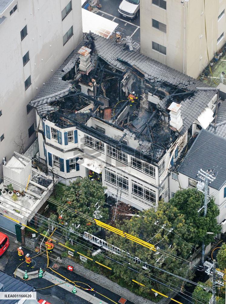 Kobe French restaurant gutted by fire