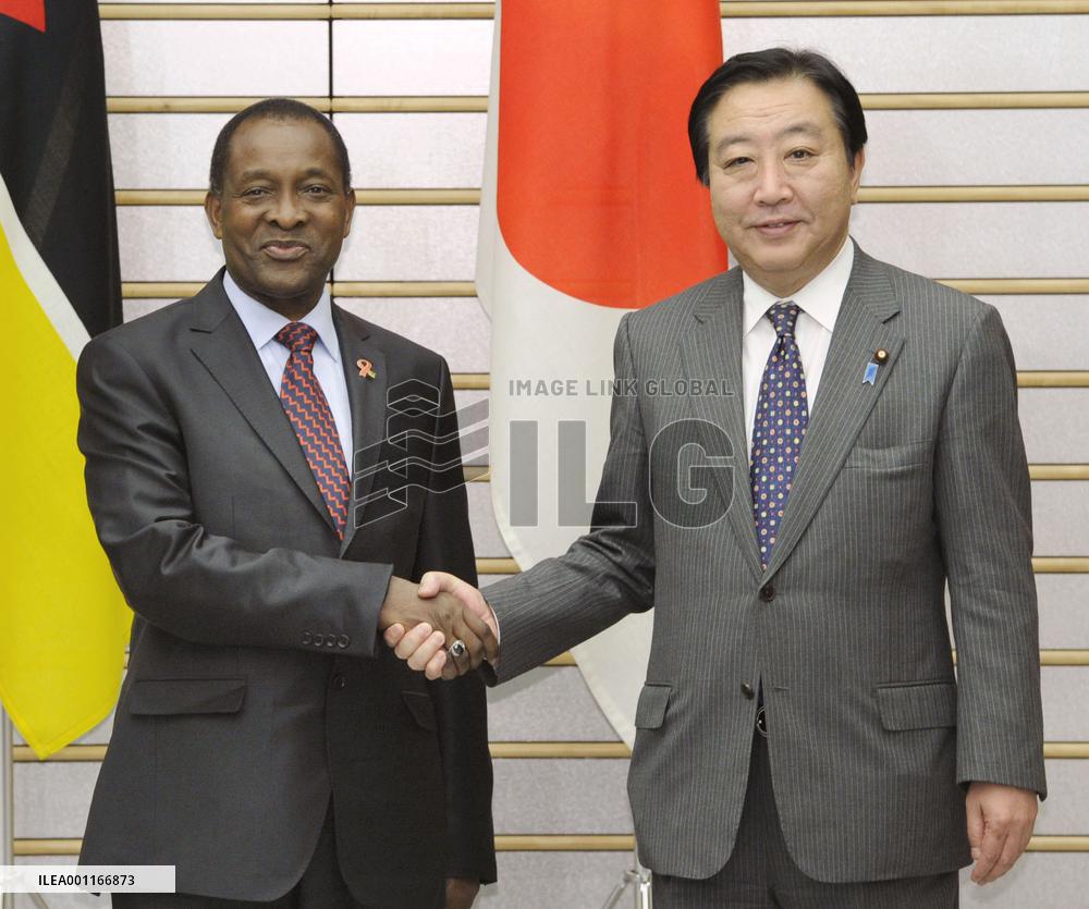 Japan, Mozambique prime ministers