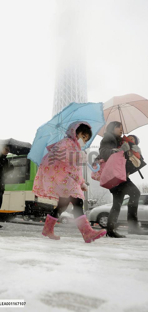 Snow in Tokyo