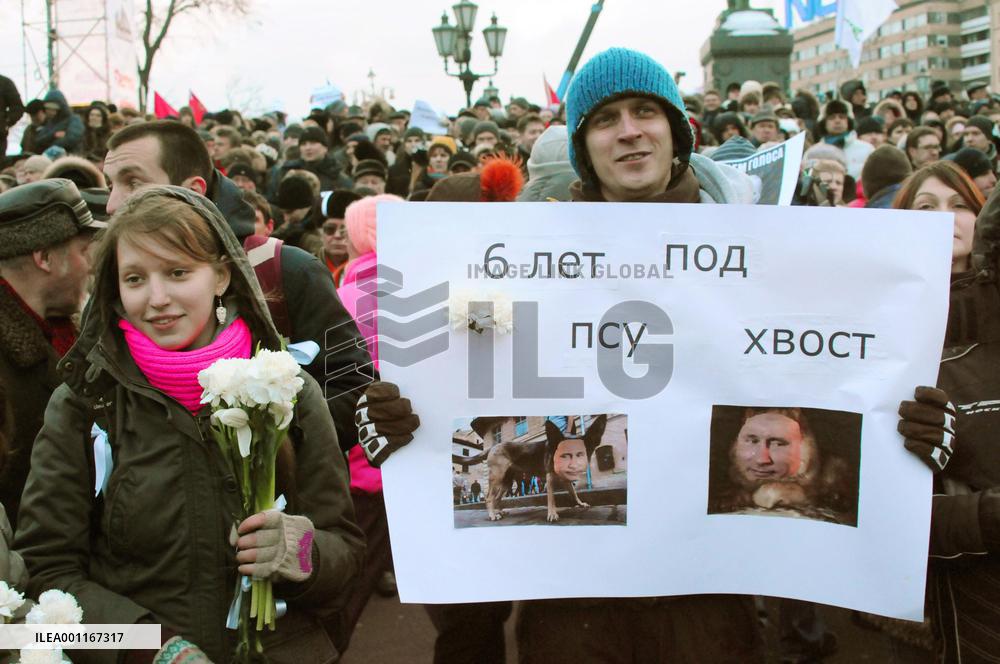Protest rally in Moscow