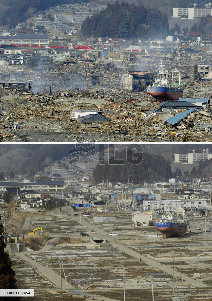 Soon after disaster, a year later