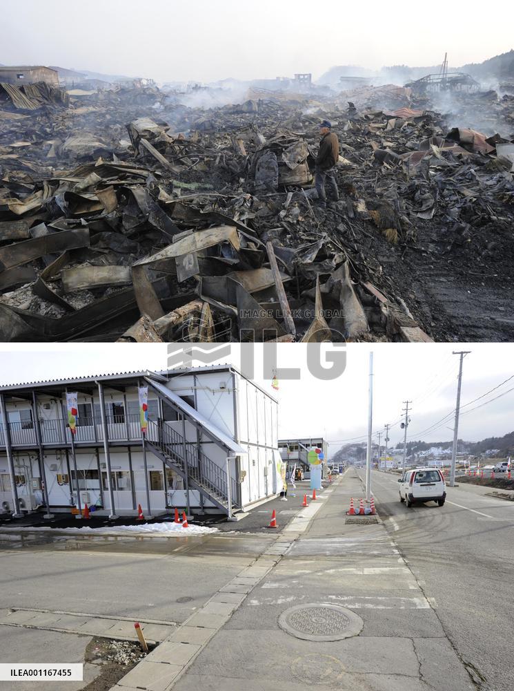 Soon after disaster, a year later